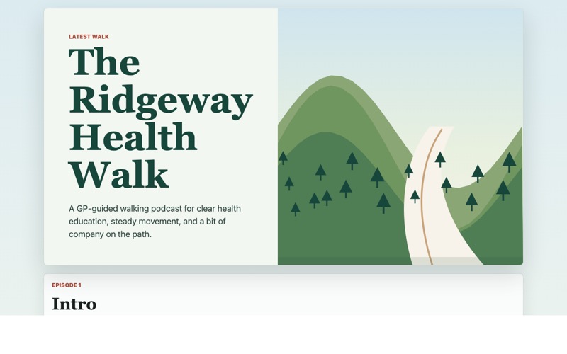 Ridgeway Health Walk Podcast